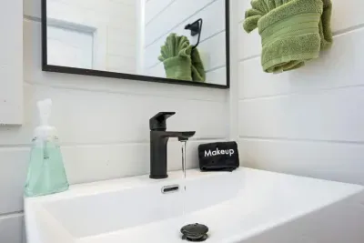 It’s the little things.  All of our bathrooms include black makeup towels for makeup removal, making your stay more comfortable and worry-free.