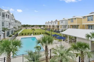 Pool steps from the condo! Construction is no longer occurring- previous photo.