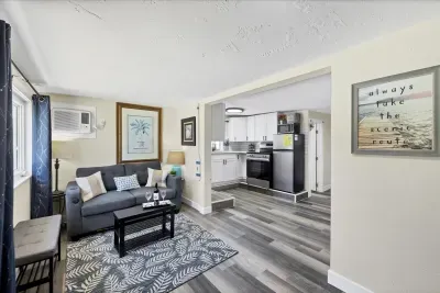 Bright coastal living with modern kitchen & stainless appliances