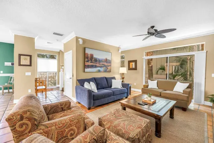 Living Room Delight: Enjoy vibrant decor, natural light, and inviting spaces for relaxation!