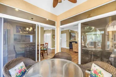 Sunlit Outdoor Dining Space: Enjoy meals with a view in this breezy outdoor oasis!