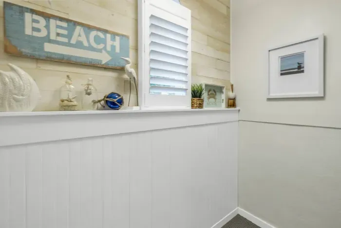 Entryway: Beach-themed decor welcomes you to your Siesta Key retreat—start your adventure here!