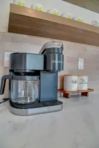 ☕ Coffee, tea, or Bibbidi-Bobbidi-Brew? Start your mornings like a fairytale. Coffee pods (usually Starbucks or San Fransisco Coffee), tea, hot chocolate, creamer, sugar, sweetener is always provided.