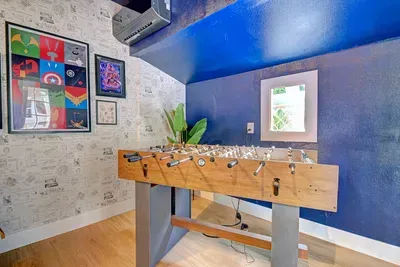Foosball, air hockey, ping pong—this combo table is ready for every hero’s showdown.