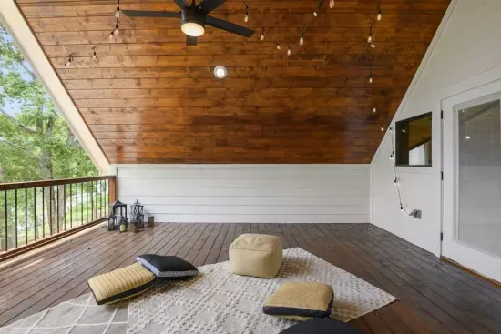 Covered space with a view