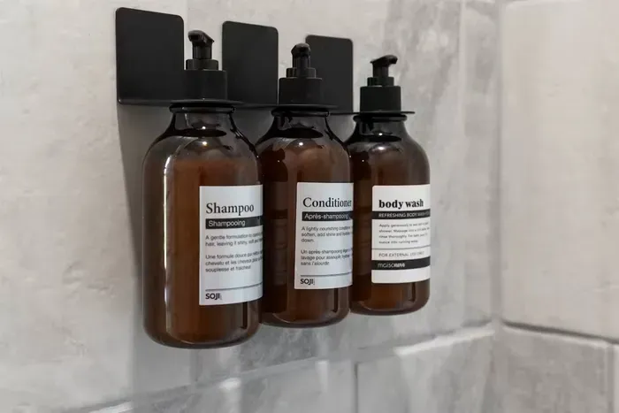 Shower essentials provided