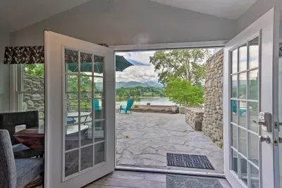 Open up the French doors and let the clean mountain air flow through your space during your stay!