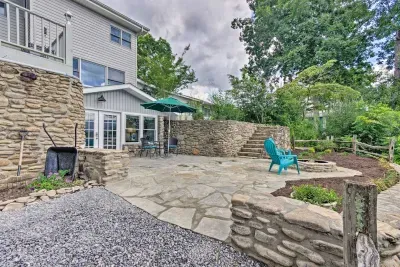 The oversized patio has plenty of space for two and is easily accessible through the front door of the property. *Note! This property is completely separate from the upstairs home which is a different address and occupant.