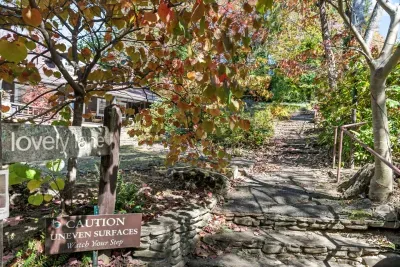Conveniently located in the front of the property, Lovely Lane offers a great walking path up the mountains. 