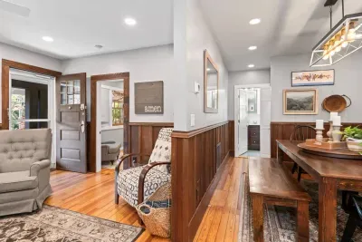 The Living Room opens up to the Kitchen and Dining Room, making it easy to socialize. 