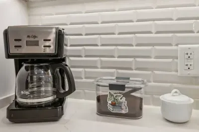 Brew your own coffee for the stay with locally ground Kismet coffee.