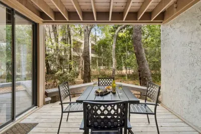With a wide-view of the greenery, you are sure to soak up time enjoying yourself on the patio!