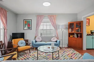 Unwind in this cozy, stylish living space, complete with a smart TV, games and puzzles, and a warm, inviting ambiance.
