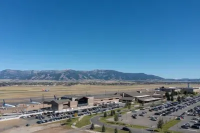 Bozeman Yellowstone International Airport (BZN) is the gateway to southwest Montana. It’s easy to navigate and offers stunning views of the Bridger Mountains right from the terminal. 12 miles from The Cabins at Wheat Ridge Farm