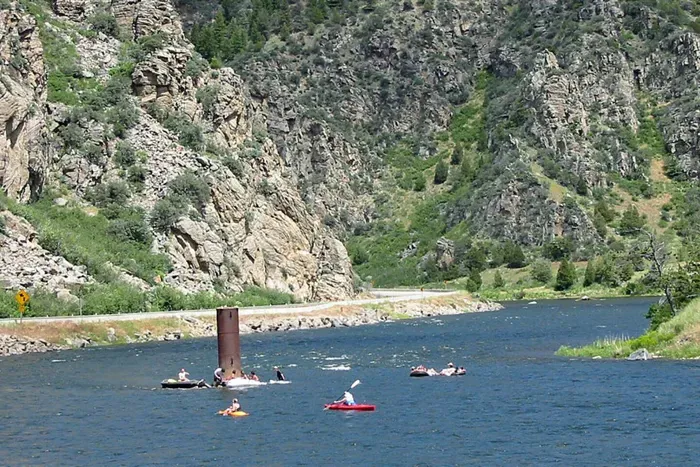 Floating the Lower Madison River is a summer favorite. Enjoy a slow, scenic drift through Bear Trap Canyon with stunning views & plenty of sunshine. Great for tubing, kayaking, and relaxing with family. 16 miles from The Cabins at Wheat Ridge Farm.