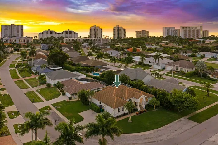 Panoramic View: Experience breathtaking sunsets over Marco Island from your own slice of paradise!