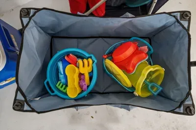 Family-friendly beach toys ready for sunny seaside adventures
