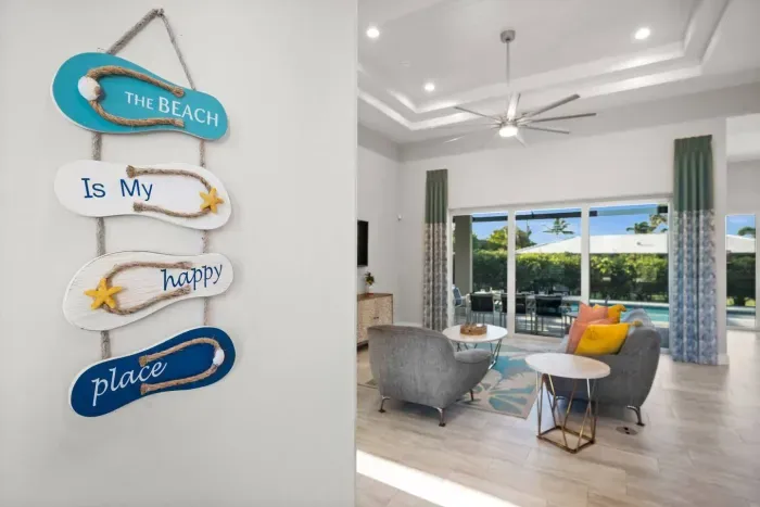 Living Room: Bright and airy space with stylish decor, perfect for relaxation and fun gatherings!