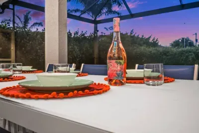 Patio Dining: Gather around for sunset views and delightful meals with friends and family!