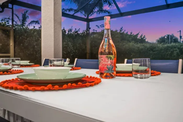 Patio Dining: Gather around for sunset views and delightful meals with friends and family!