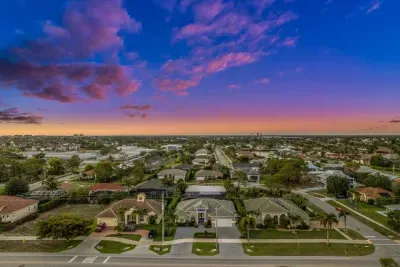 Scenic View: Witness breathtaking sunsets over the vibrant Marco Island skyline!