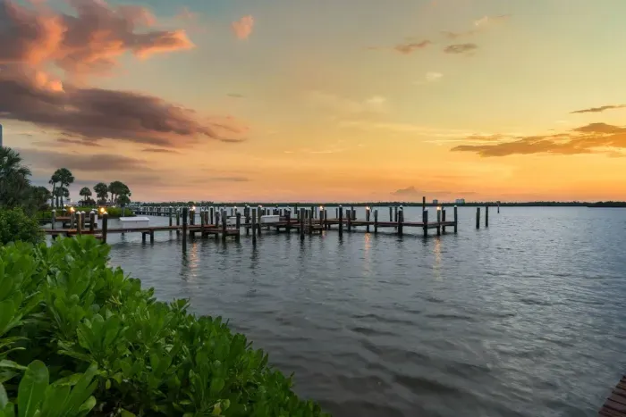 Bayside: Unwind on the dock as sunsets paint the sky over sparkling waters!