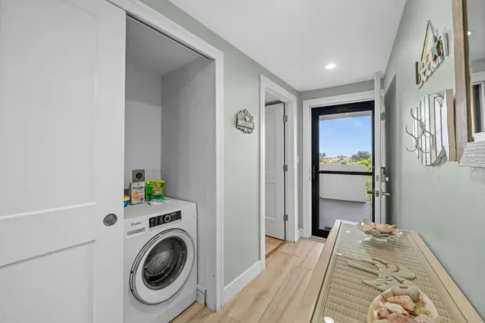 Laundry: Enjoy modern convenience with a washer, plus easy access to the outdoors!