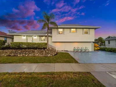 Exterior: Enjoy stunning sunsets from this spacious retreat with bikes for island exploration!