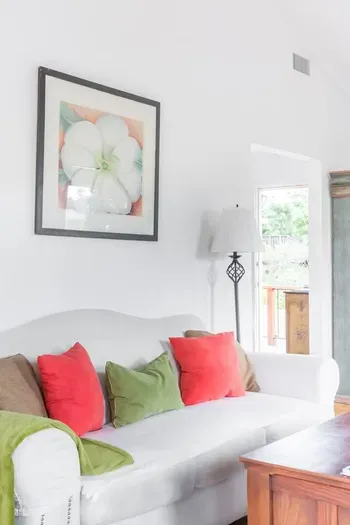 Comfortable living room couch.