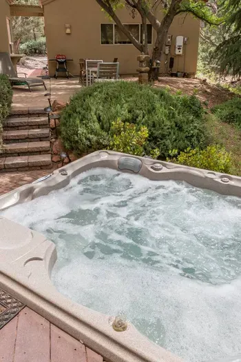 Outdoor hot tub