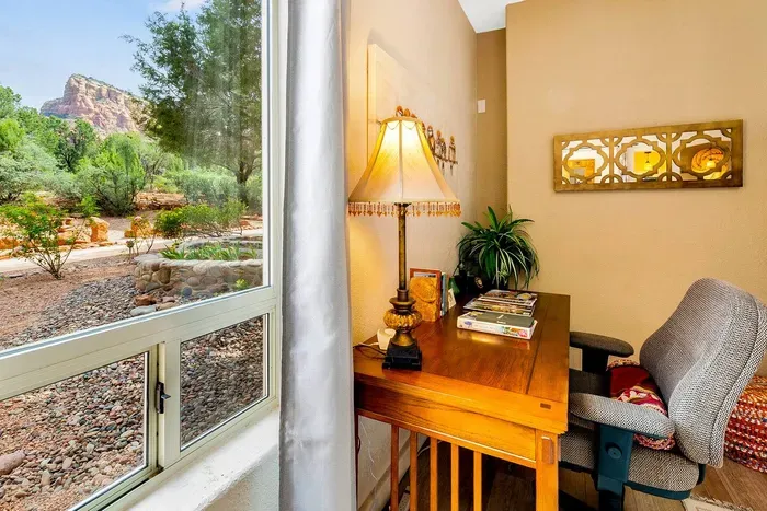 Desk with high speed Internet and views