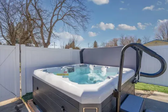 Sundance Spa Hot tub, McKinley 6-7 adult seat version. Installed March 2025.