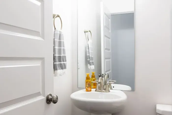 Half bathroom downstairs