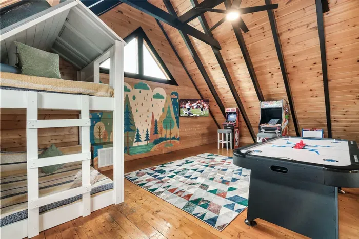 Loft also has a game room for the kids