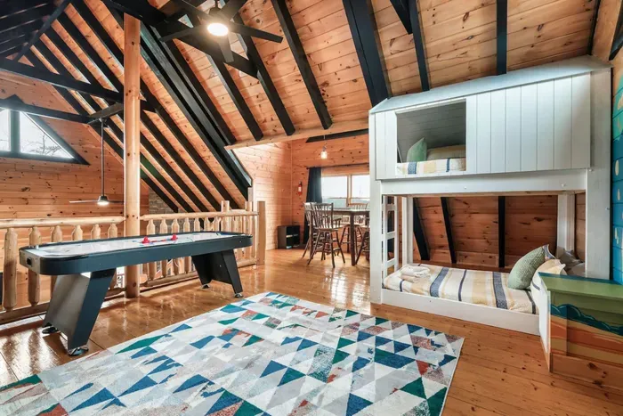 Loft also has a game room for the kids