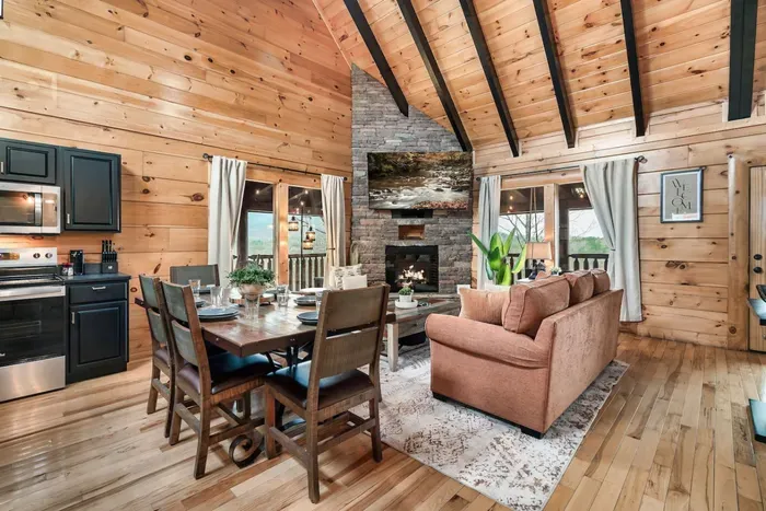 Dining table seats 6