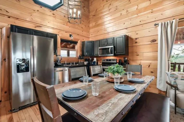 Dining table seats 6