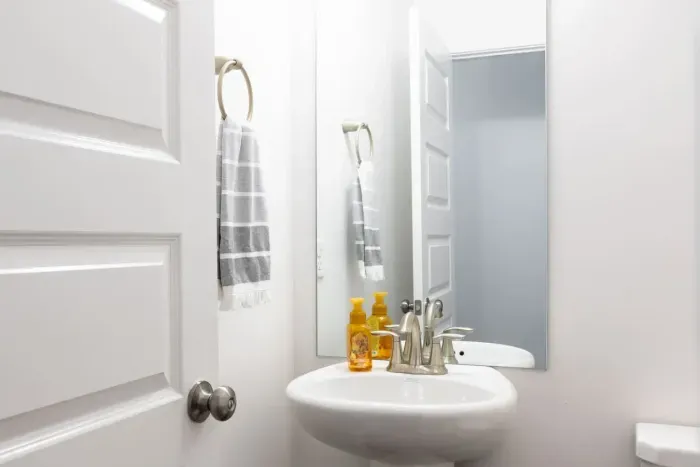 Half bathroom downstairs