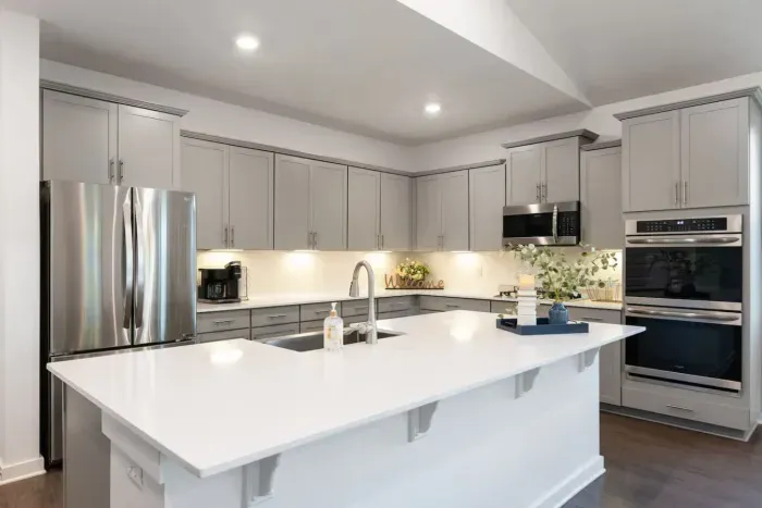 Island Bar I Stainless steel appliances I We provide all the necessary essentials to enjoy a home cooked meal