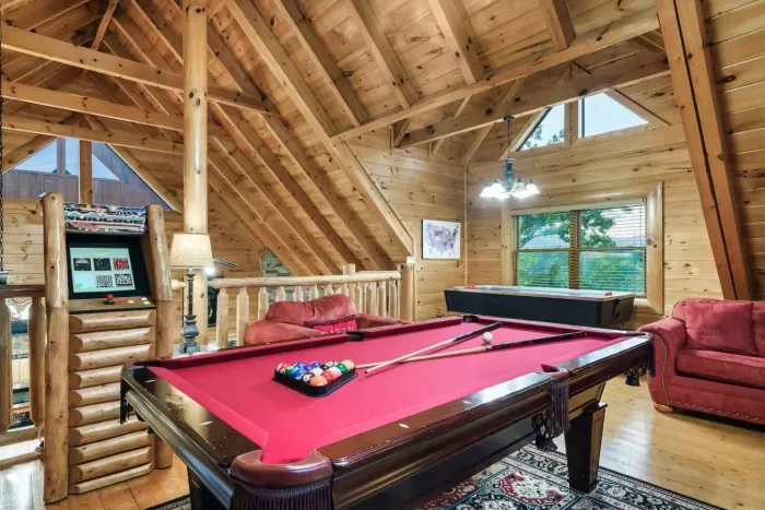Our game room offers a Pool table, Hockey Table, Multicade, and PS4