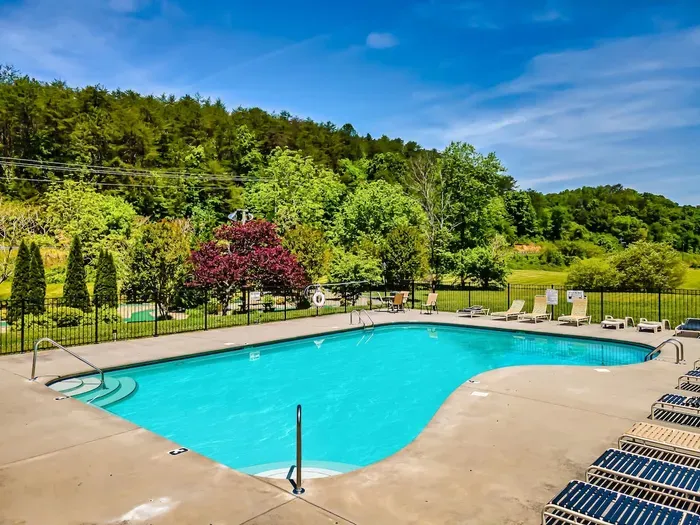Guests can cool off and enjoy a swimming pool for Bear Creek Crossing guests only