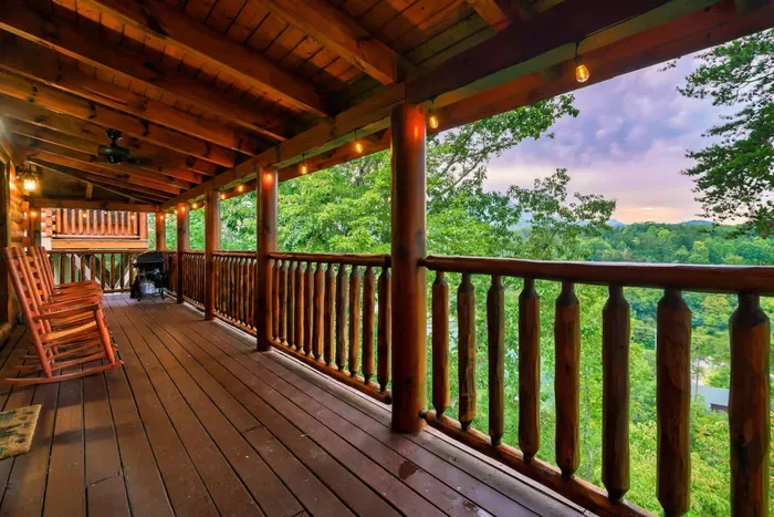 Back deck with BBQ Grill we provide the propane and make sure it is full for each guest.