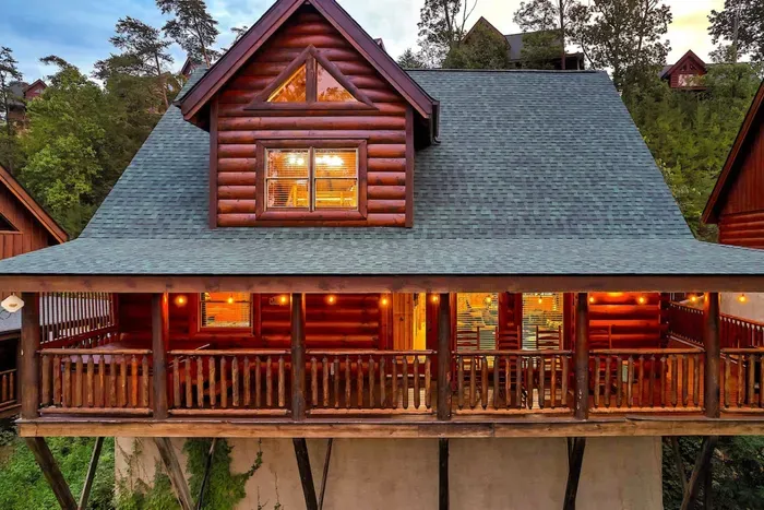 Back Deck Overlooking Mountains