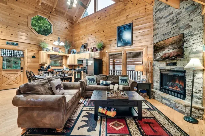 Open Concept Family Room and Kitchen.