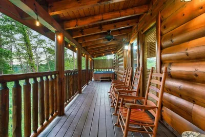 Mountain views from the back porch