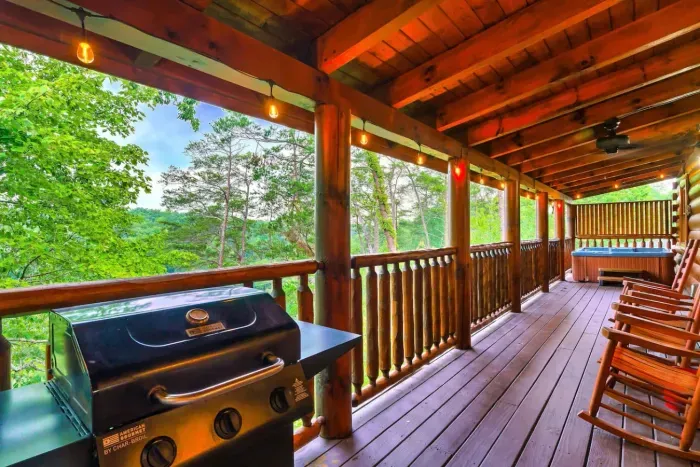 Grill out with friends and family while enjoying the mountain views!