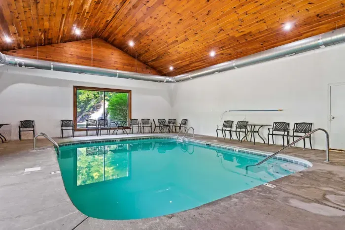 Indoor heated pool for when its to cold outside!