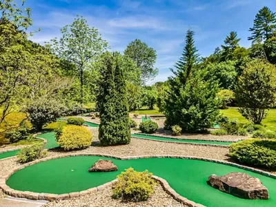 9 hole mini golf included with your stay just a short trip to the bottom of the resort