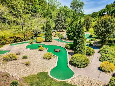 9 hole mini golf included with your stay just a short trip to the bottom of the resort