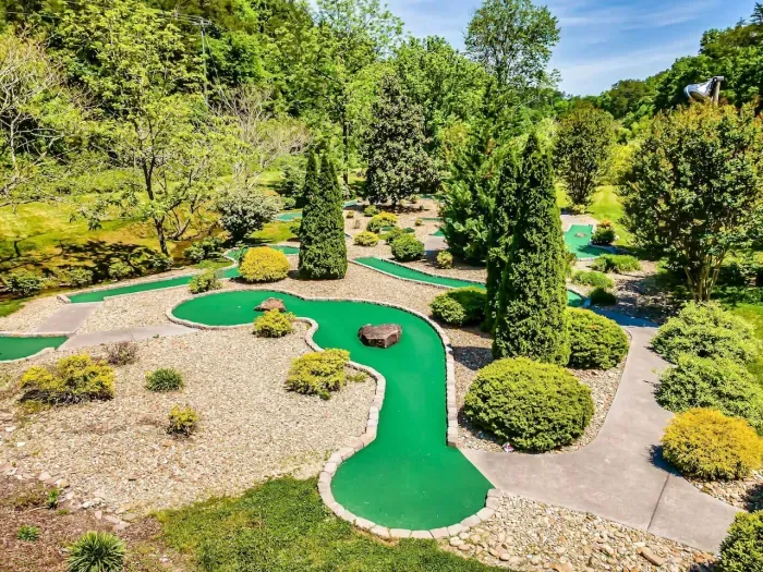 9 hole mini golf included with your stay just a short trip to the bottom of the resort